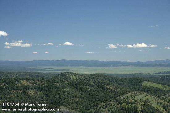 Aldrich Mountains landscape w/ Bear Valley bkgnd